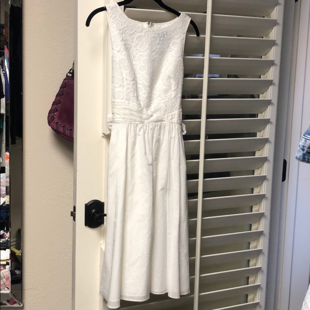 White lace dress